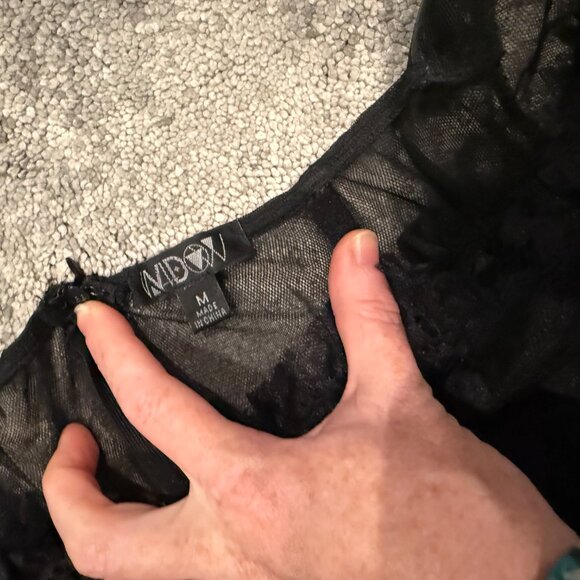 Dolls Kill Widow Dance With Death Maxi Dress - Picture 6 of 7